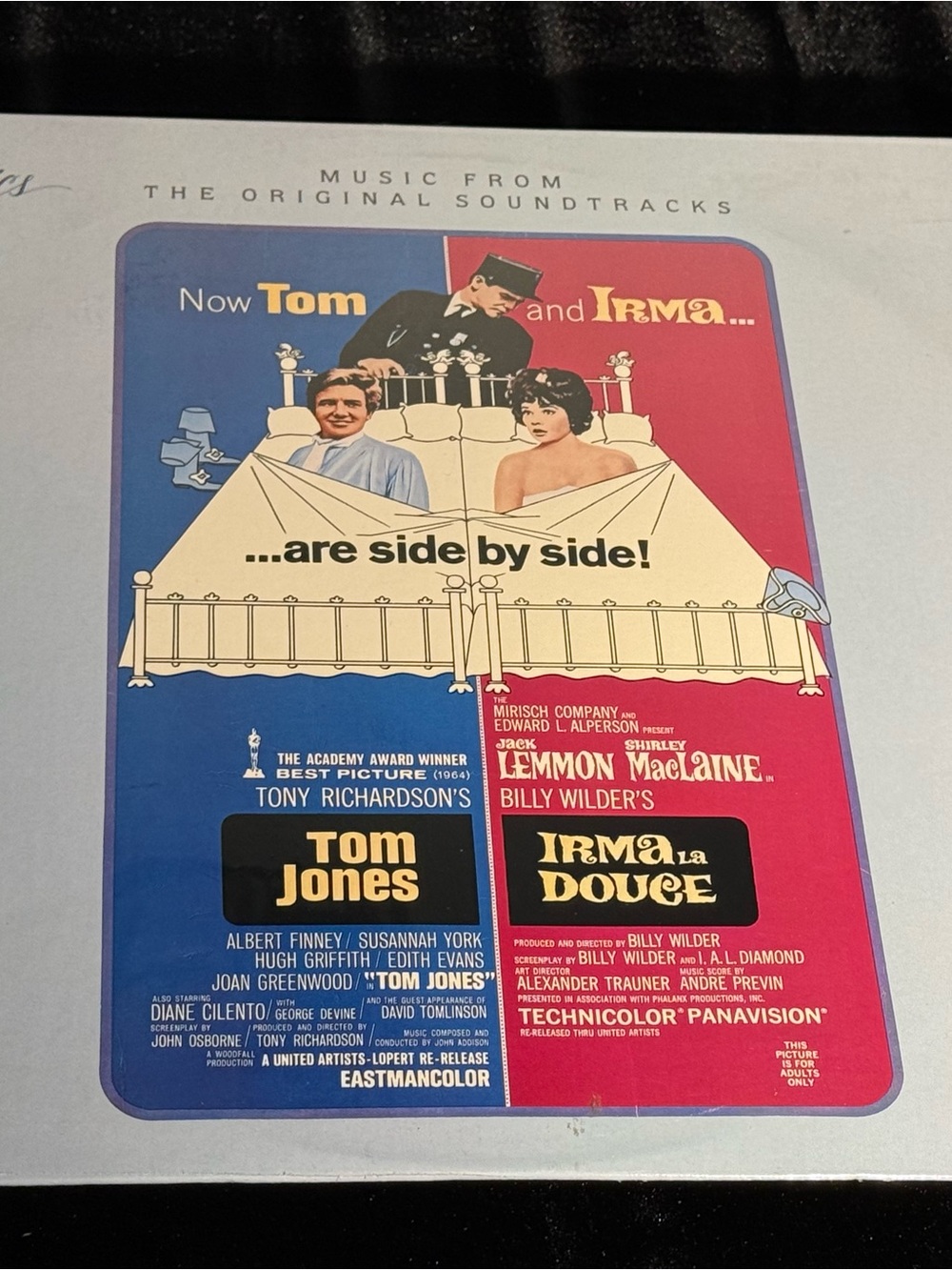 Tom Jones & Irma La Douce - Music From The Original Soundtracks 1986 Vinyl LP